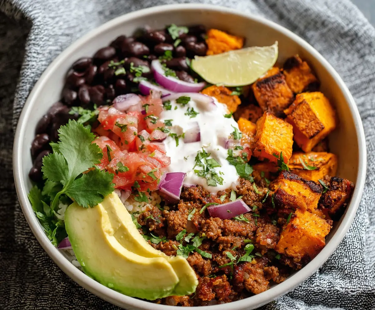 Easy Sweet Potato Taco Bowls