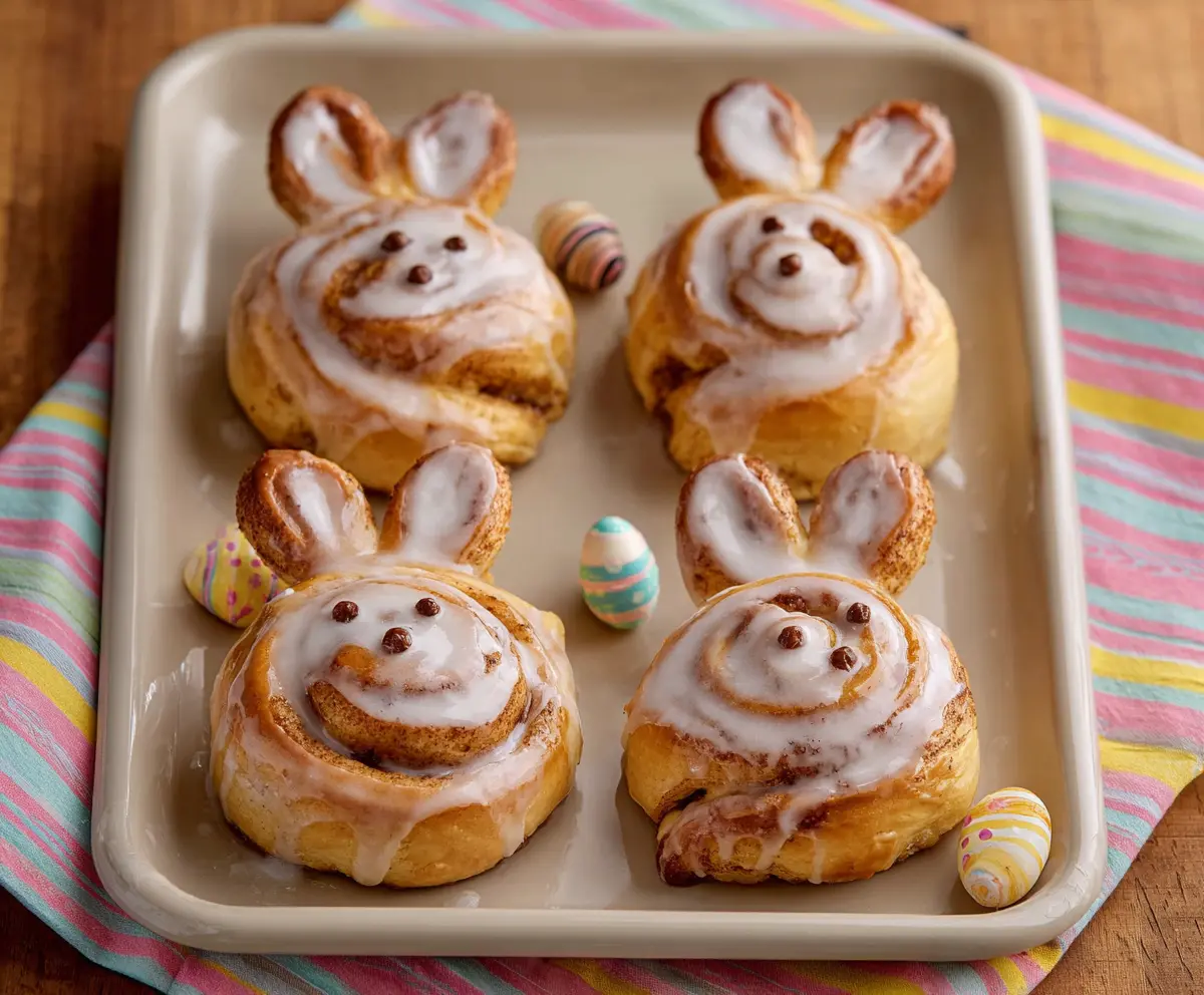 Easter Bunny Cinnamon Rolls Recipe