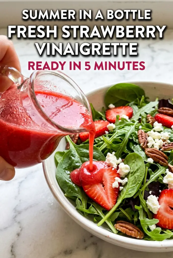 Fresh Strawberry Vinaigrette Salad Dressing