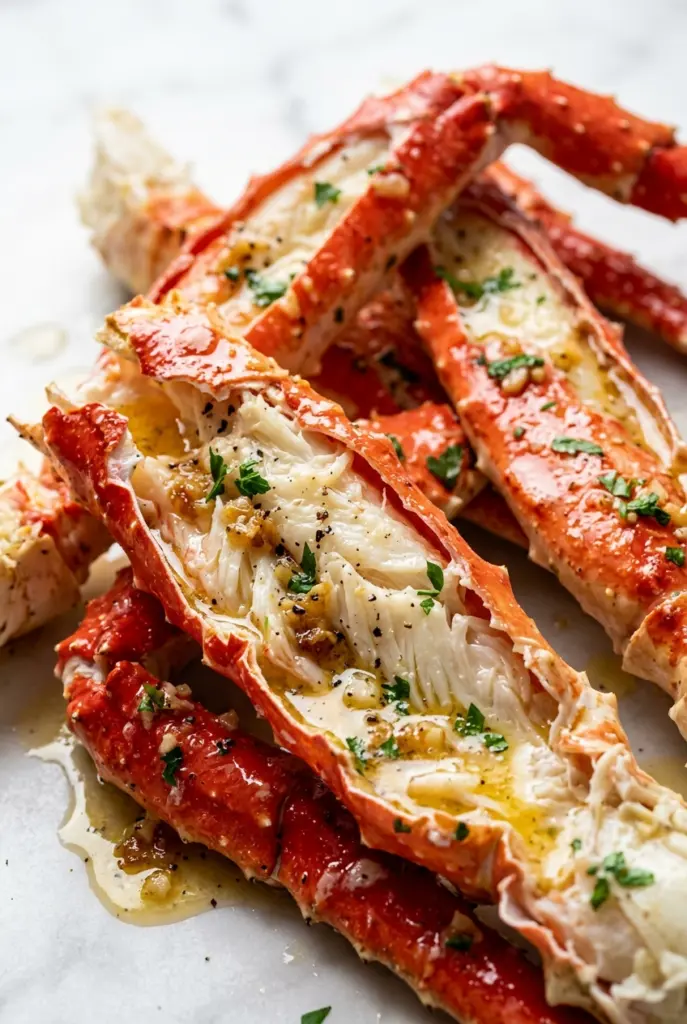 King Crab Legs with Garlic Butter