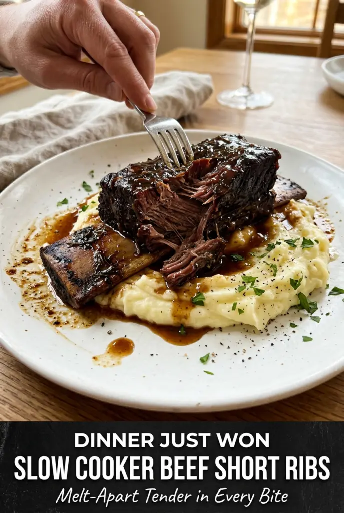 Slow Cooker Beef Short Ribs