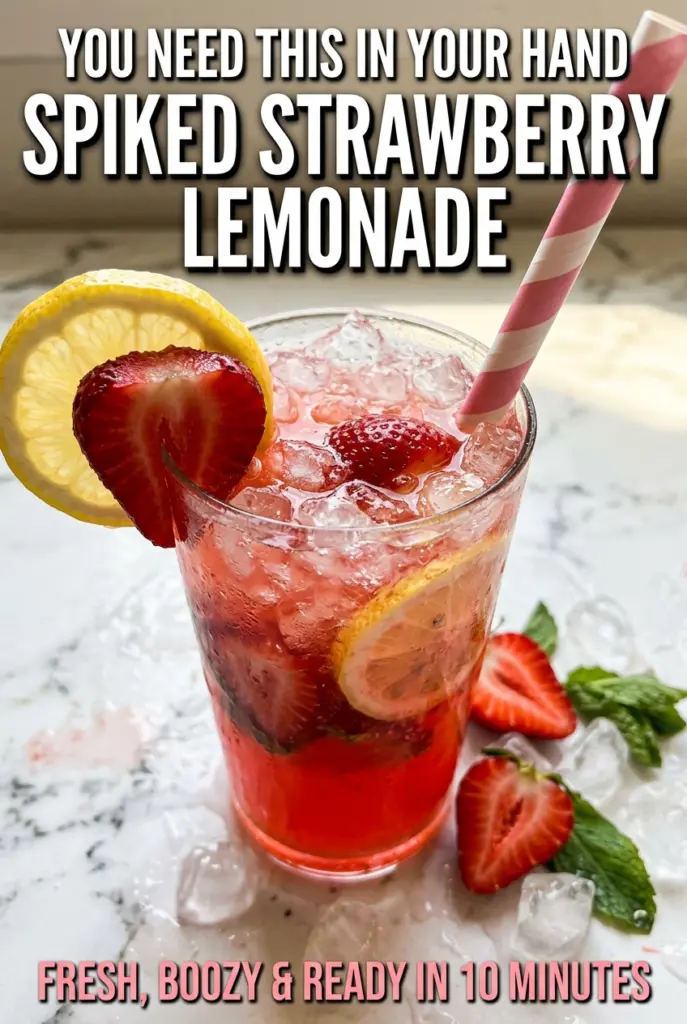 Spiked Strawberry Lemonade