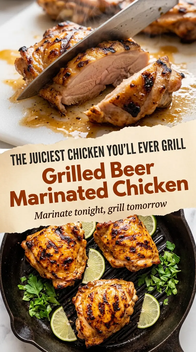 Grilled Beer Marinated Chicken