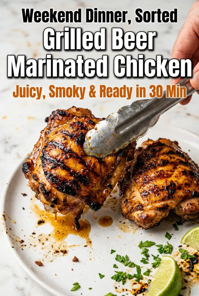 Grilled Beer Marinated Chicken