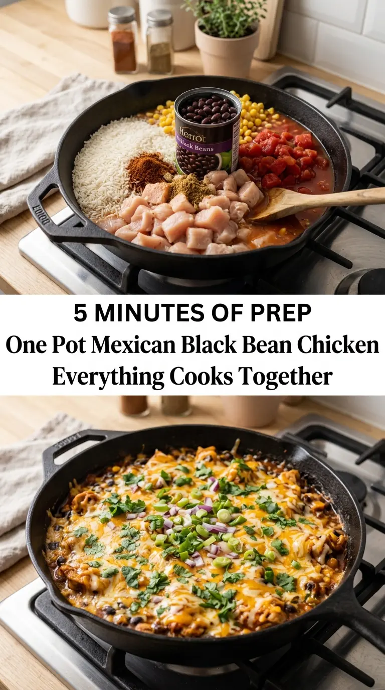 One Pot Mexican Black Bean Chicken