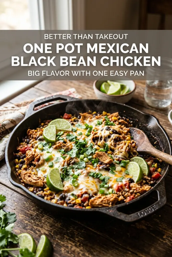 One Pot Mexican Black Bean Chicken