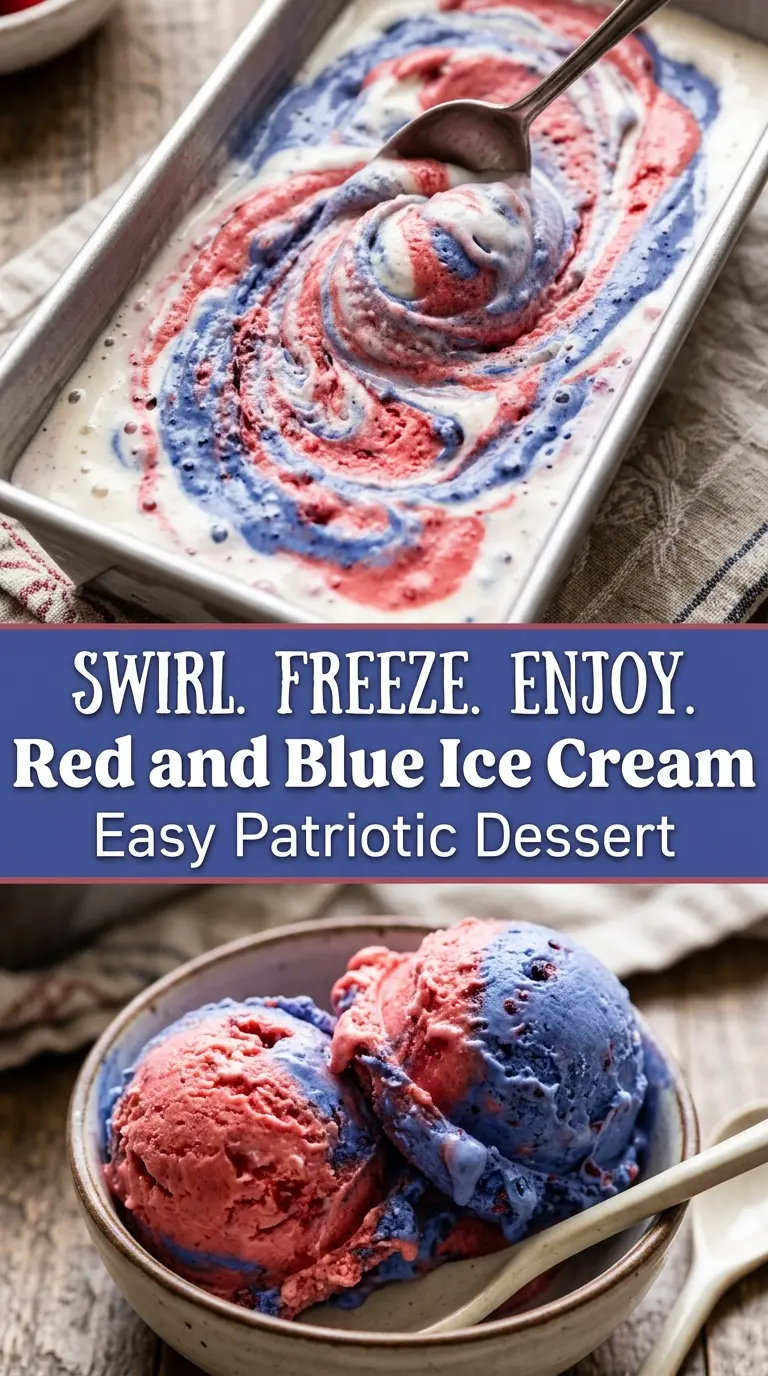 Red and Blue Ice Cream