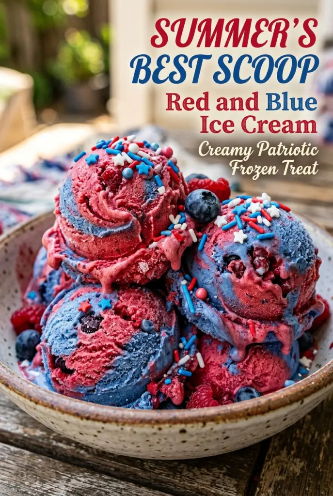 Red and Blue Ice Cream