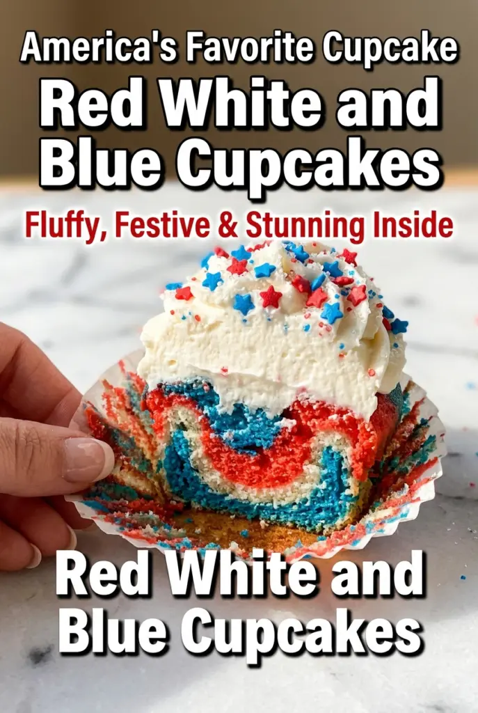 Red White and Blue Cupcakes
