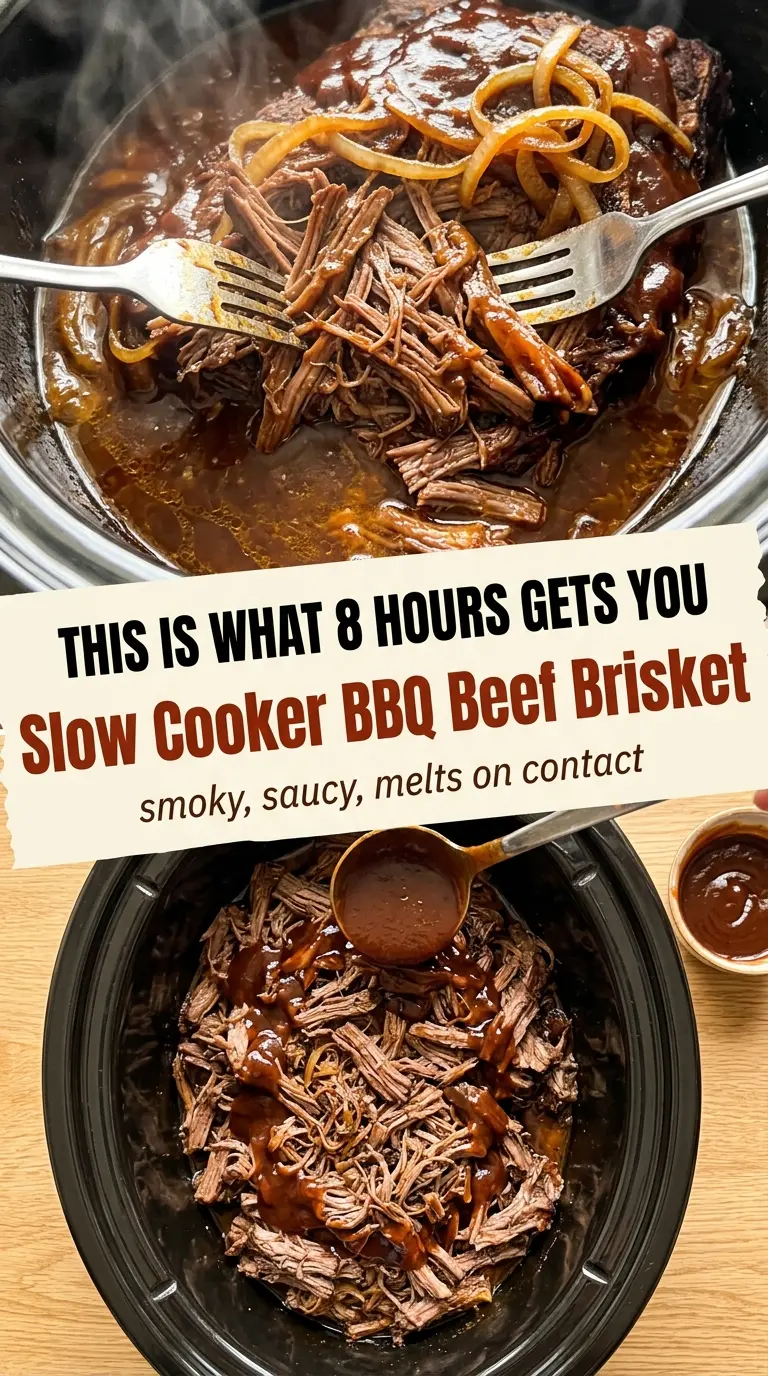 Slow Cooker BBQ Beef Brisket