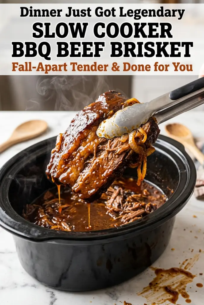 Slow Cooker BBQ Beef Brisket