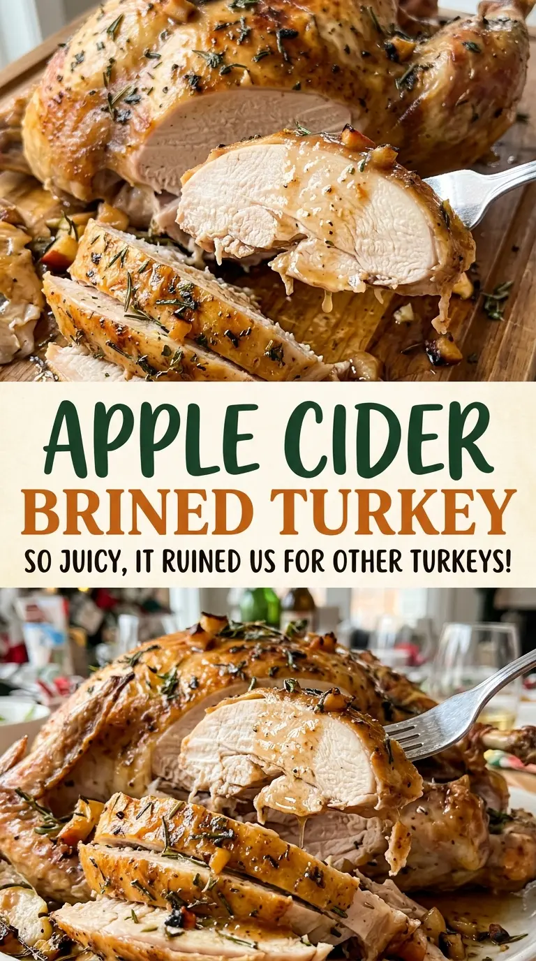 Apple Cider Brined Turkey savory herb aroma