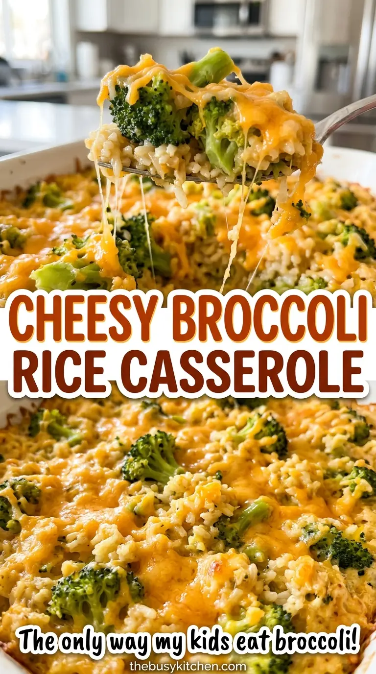 Cheesy Broccoli Rice Casserole creamy broccoli rice