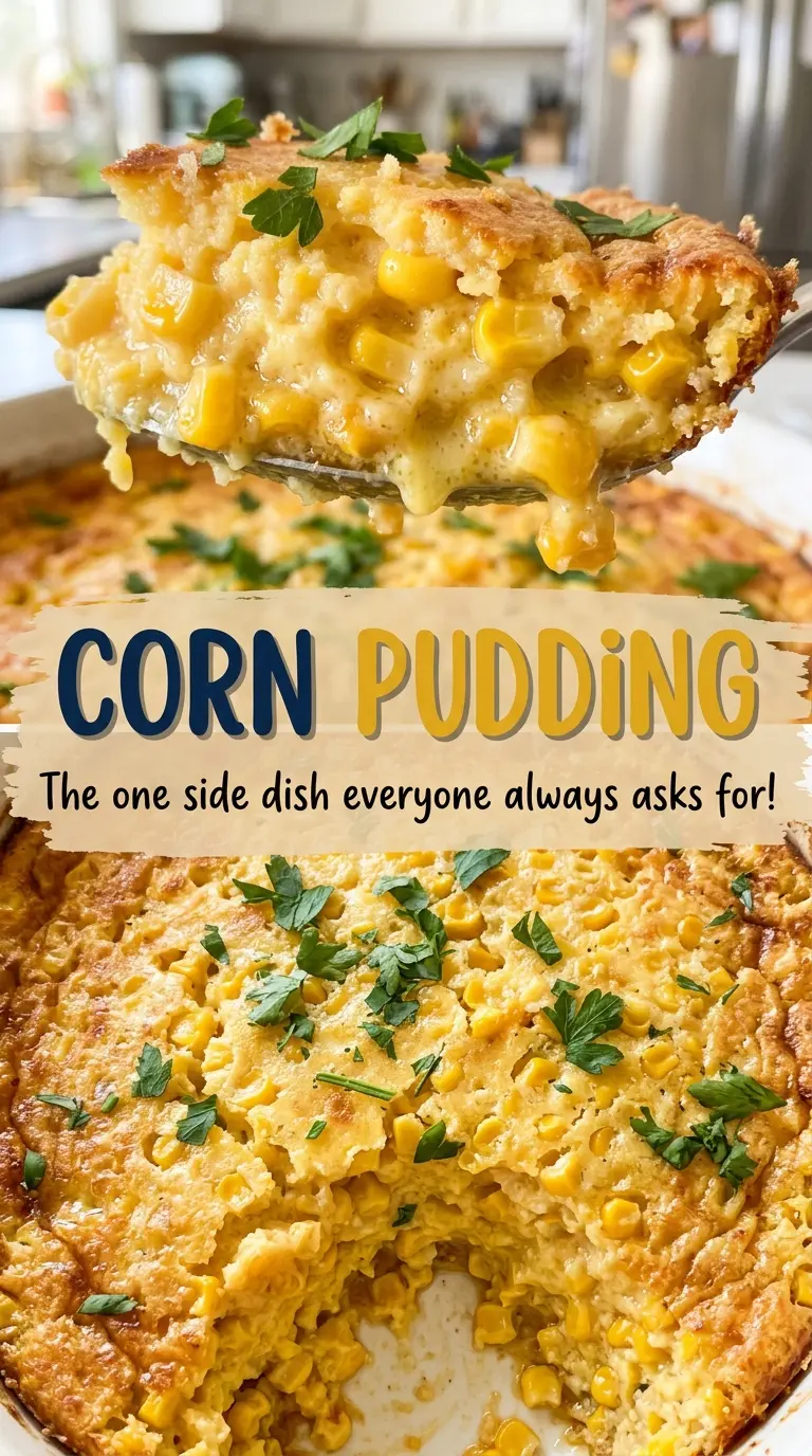 Corn pudding soft custardy center