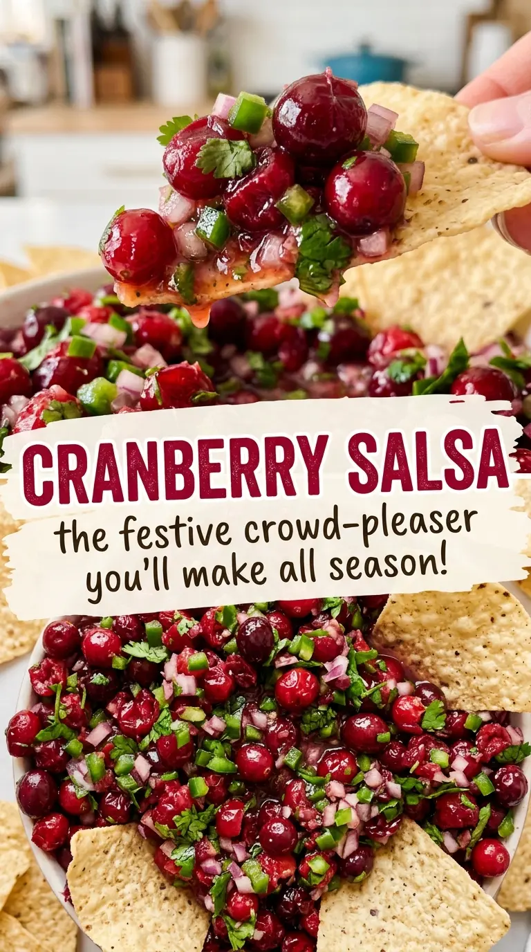 Cranberry Salsa with tart, chunky texture