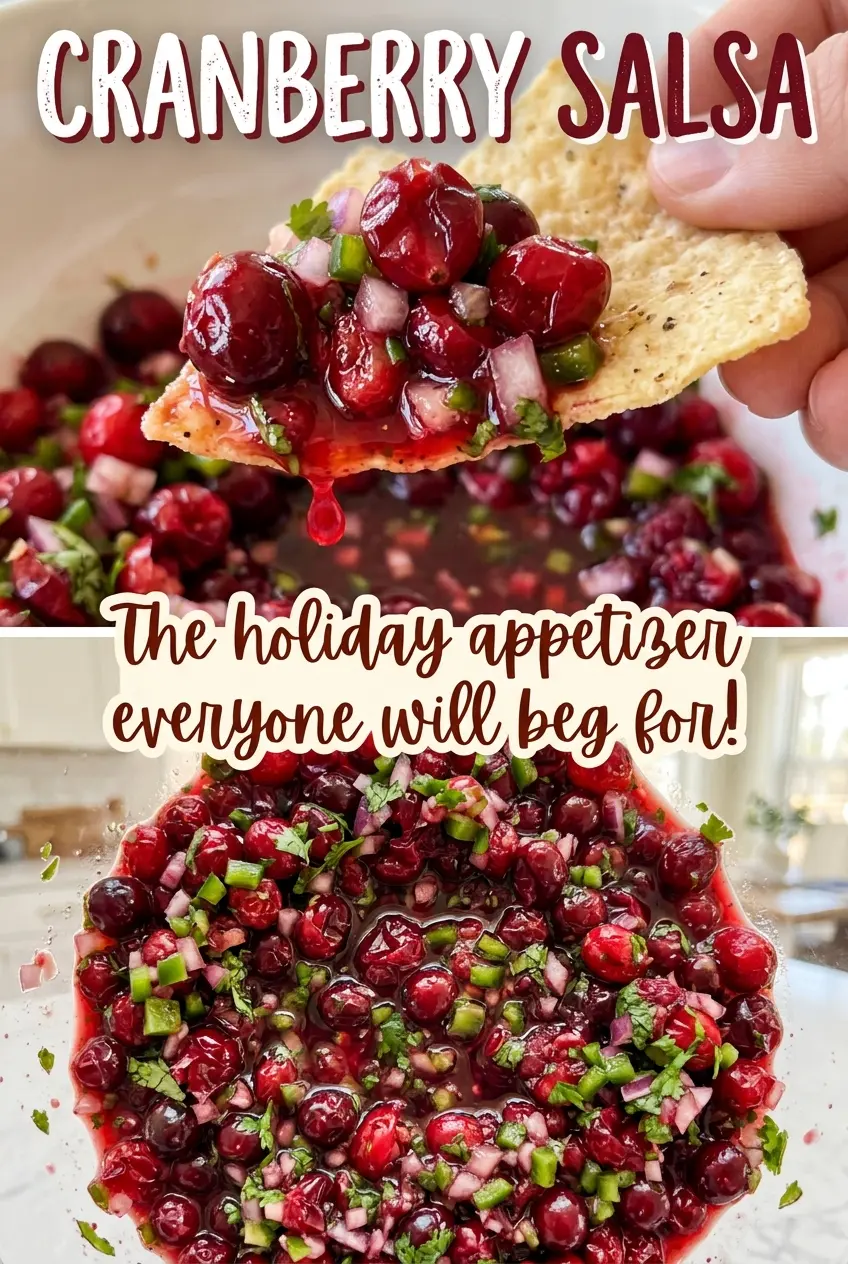Cranberry Salsa with tart, chunky texture