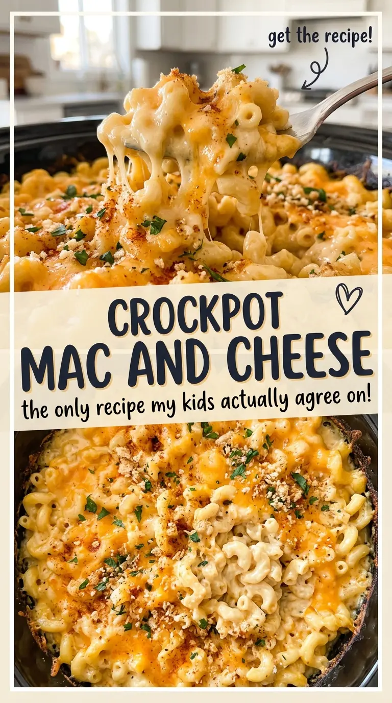 Crockpot Mac and Cheese cheesy creamy pasta