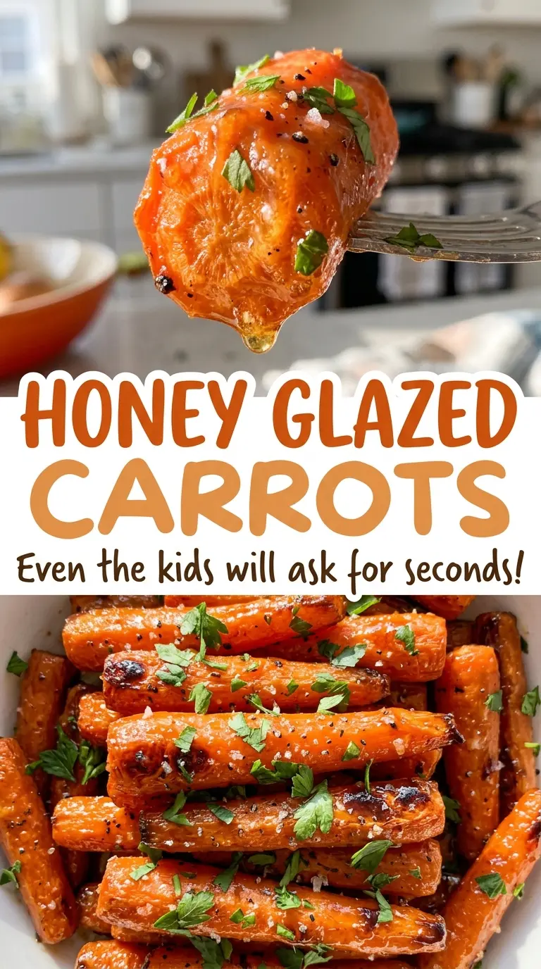 Honey Glazed Carrots glossy honey-coated rounds