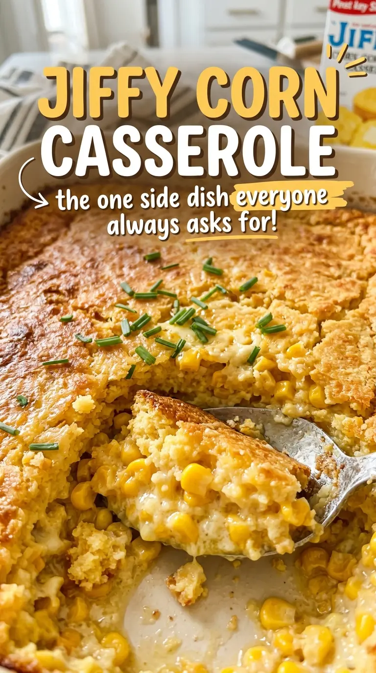 Jiffy Corn Casserole creamy corn texture