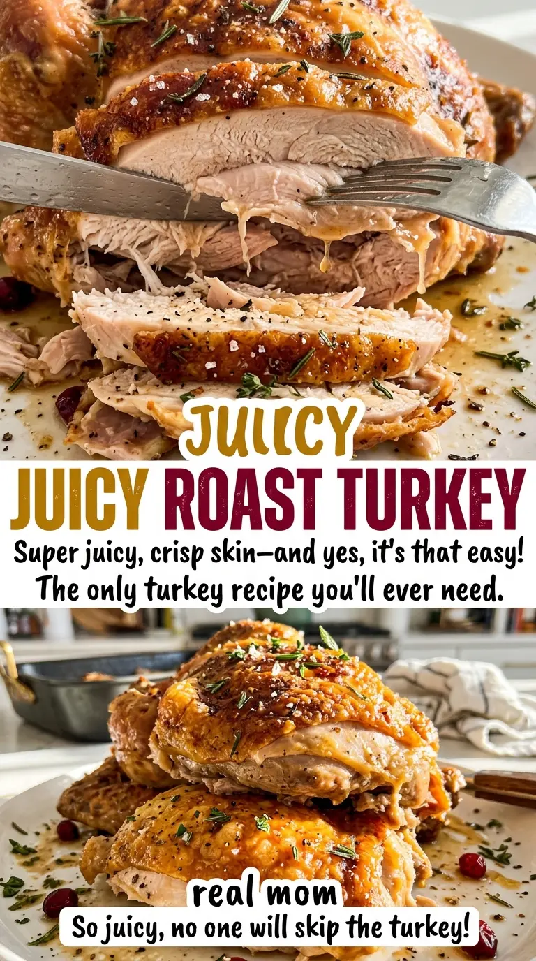 Juicy Roast Turkey sliced and golden