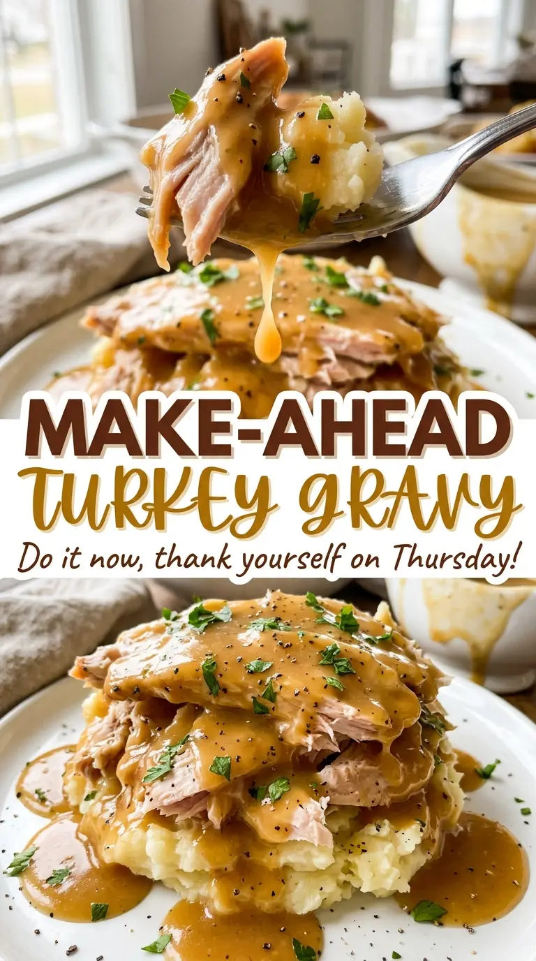 Make-Ahead Turkey Gravy rich smooth savory