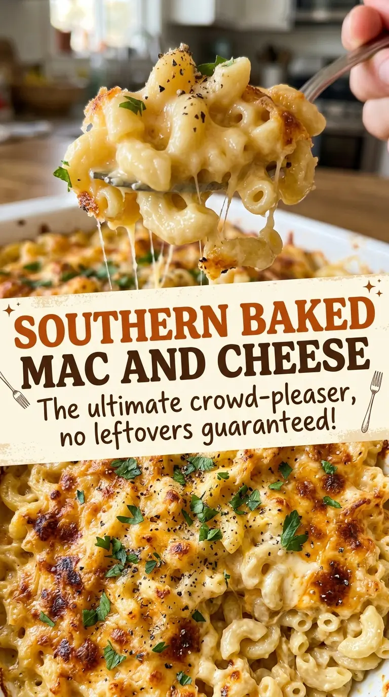 Southern Baked Mac and Cheese cheesy golden casserole