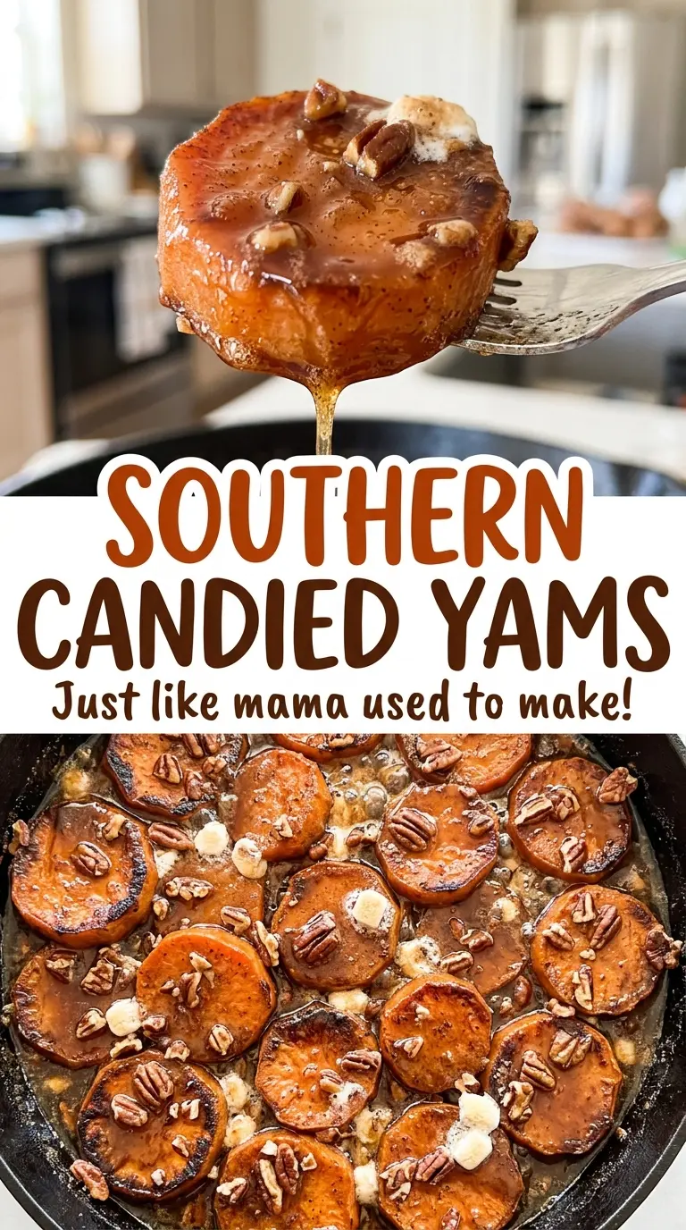 Southern candied yams tender glazed rounds